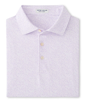 Peter Millar Short Sleeve Getaway Performance Print Polo Knit Shirt