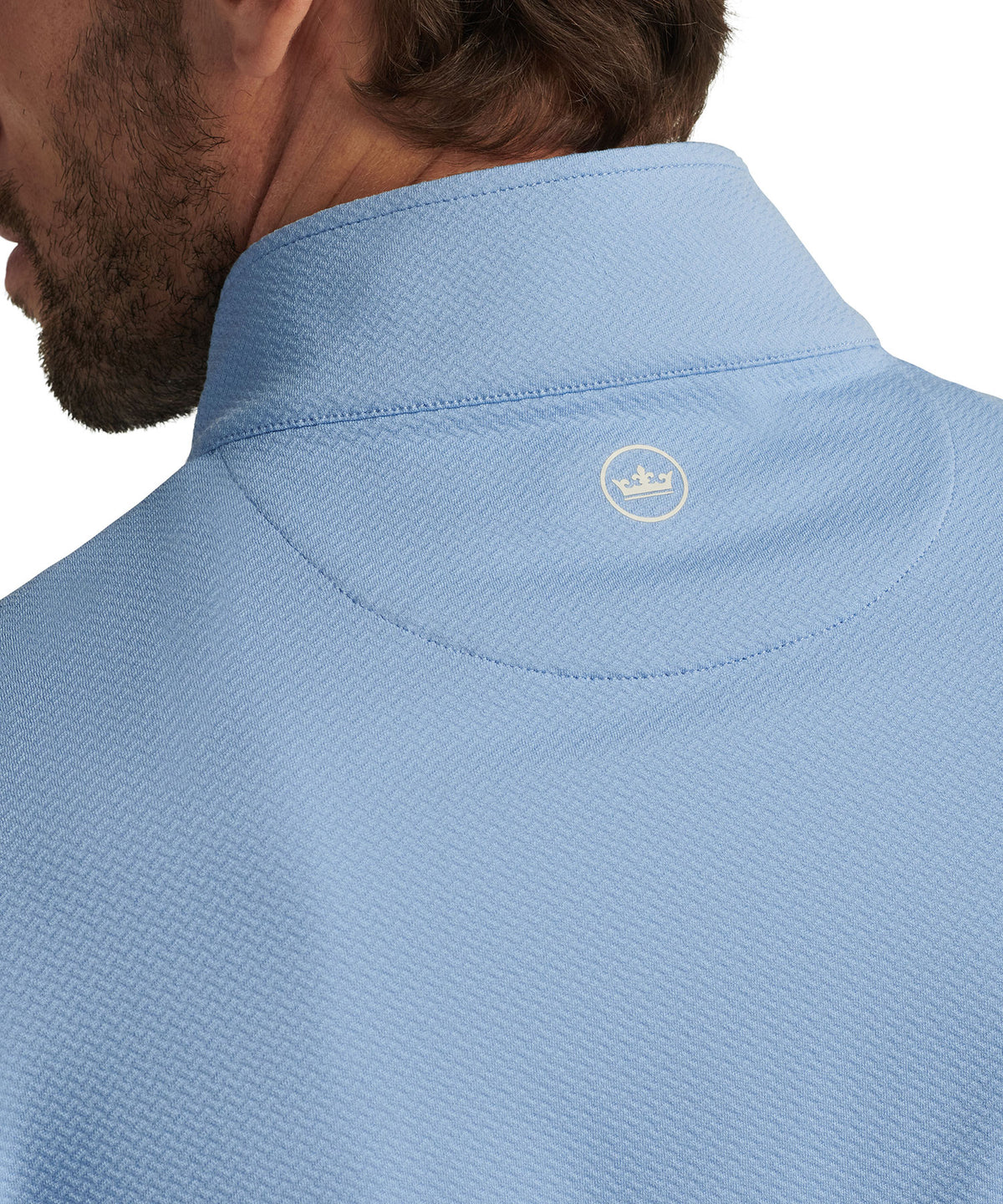 Peter Millar Long Sleeve Cross Hatch Perth Quarter Zip Pullover, Men's Big & Tall