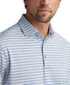 Peter Millar Short Sleeve Avent Stripe Polo Knit Shirt