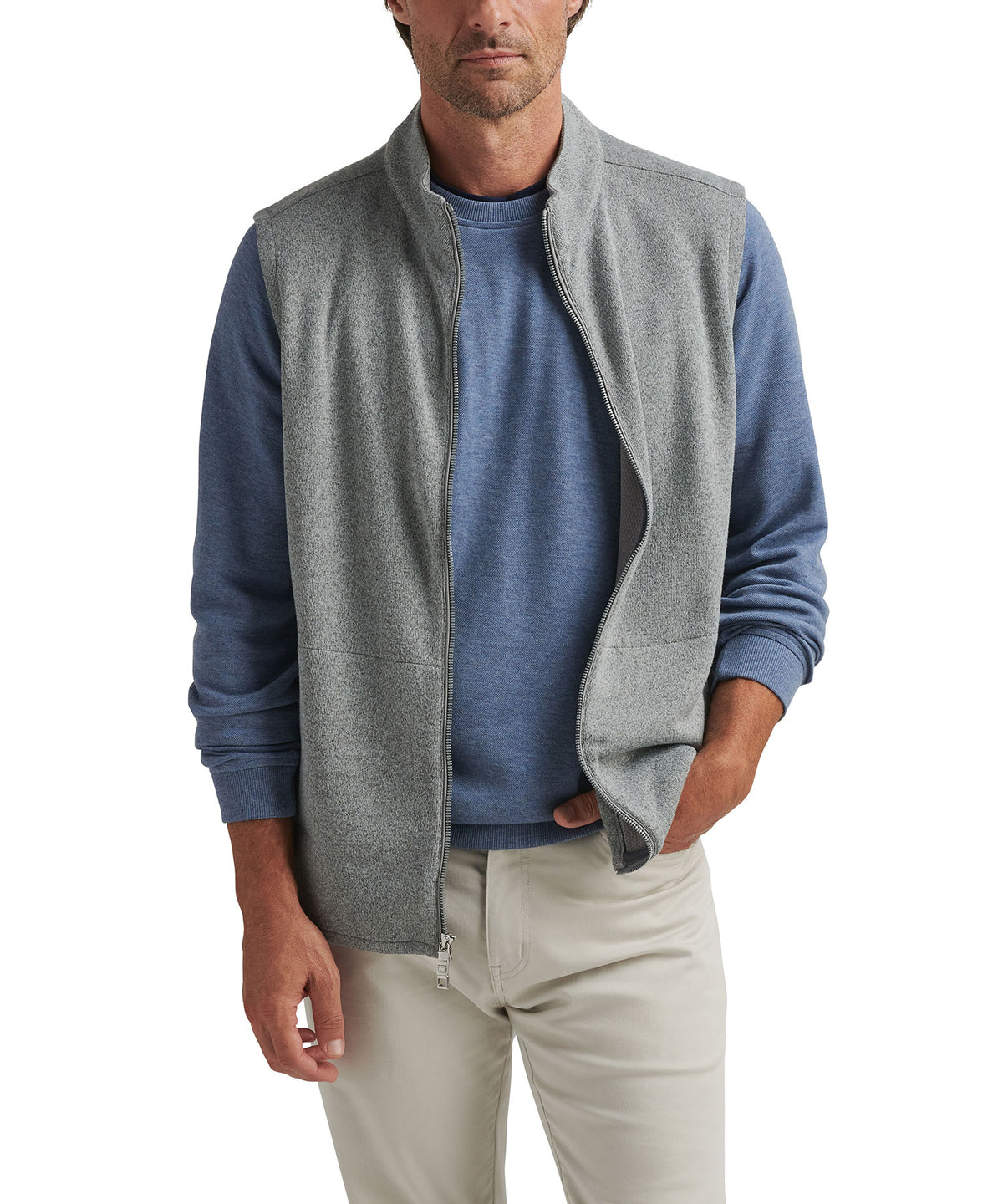 Peter Millar Sweater Fleece Vest, Men's Big & Tall