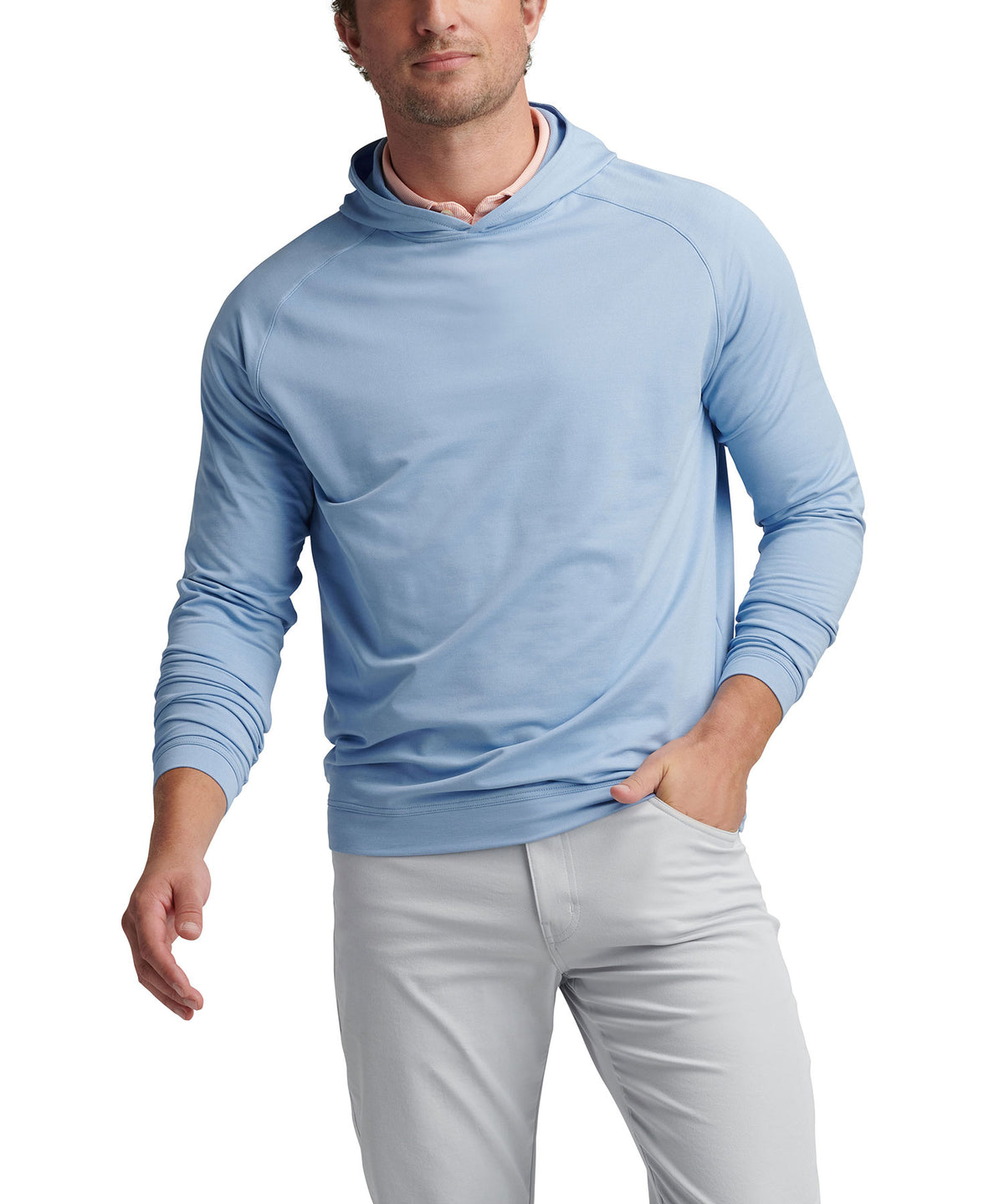 Peter Millar Pine Performance Hoodie Pullover, Men's Big & Tall