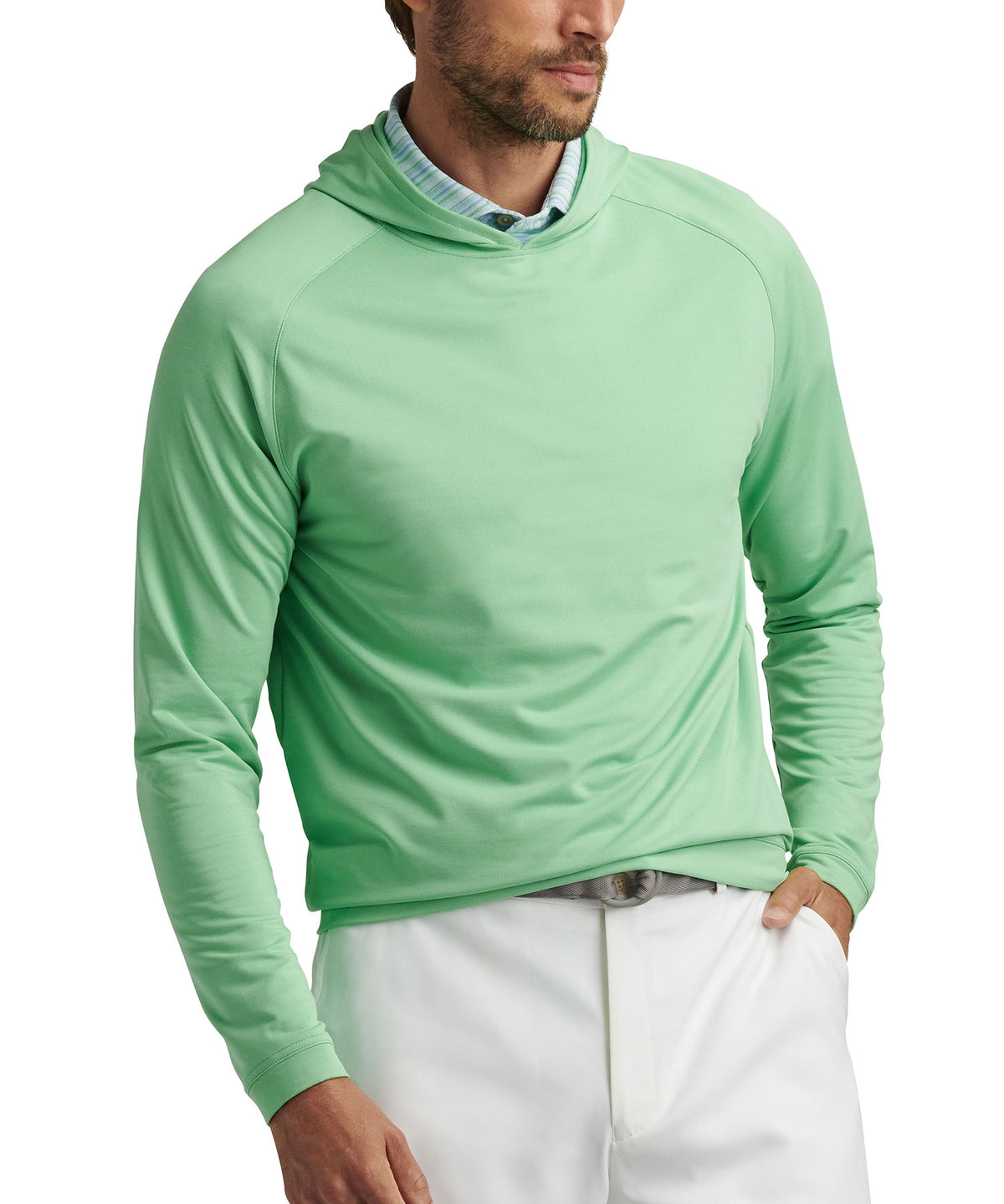 Peter Millar Pine Performance Hoodie Pullover, Men's Big & Tall