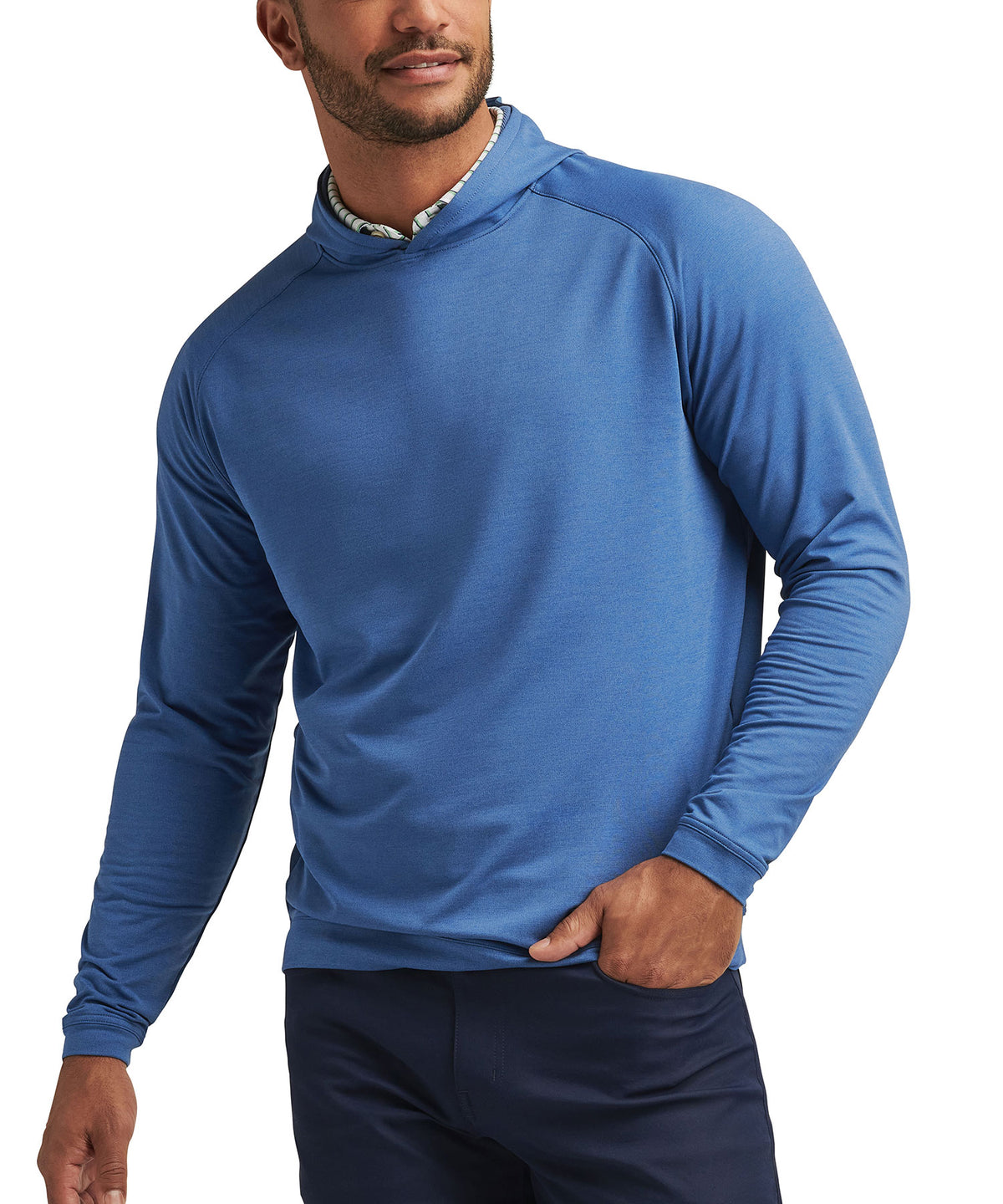 Peter Millar Pine Performance Hoodie Pullover, Men's Big & Tall