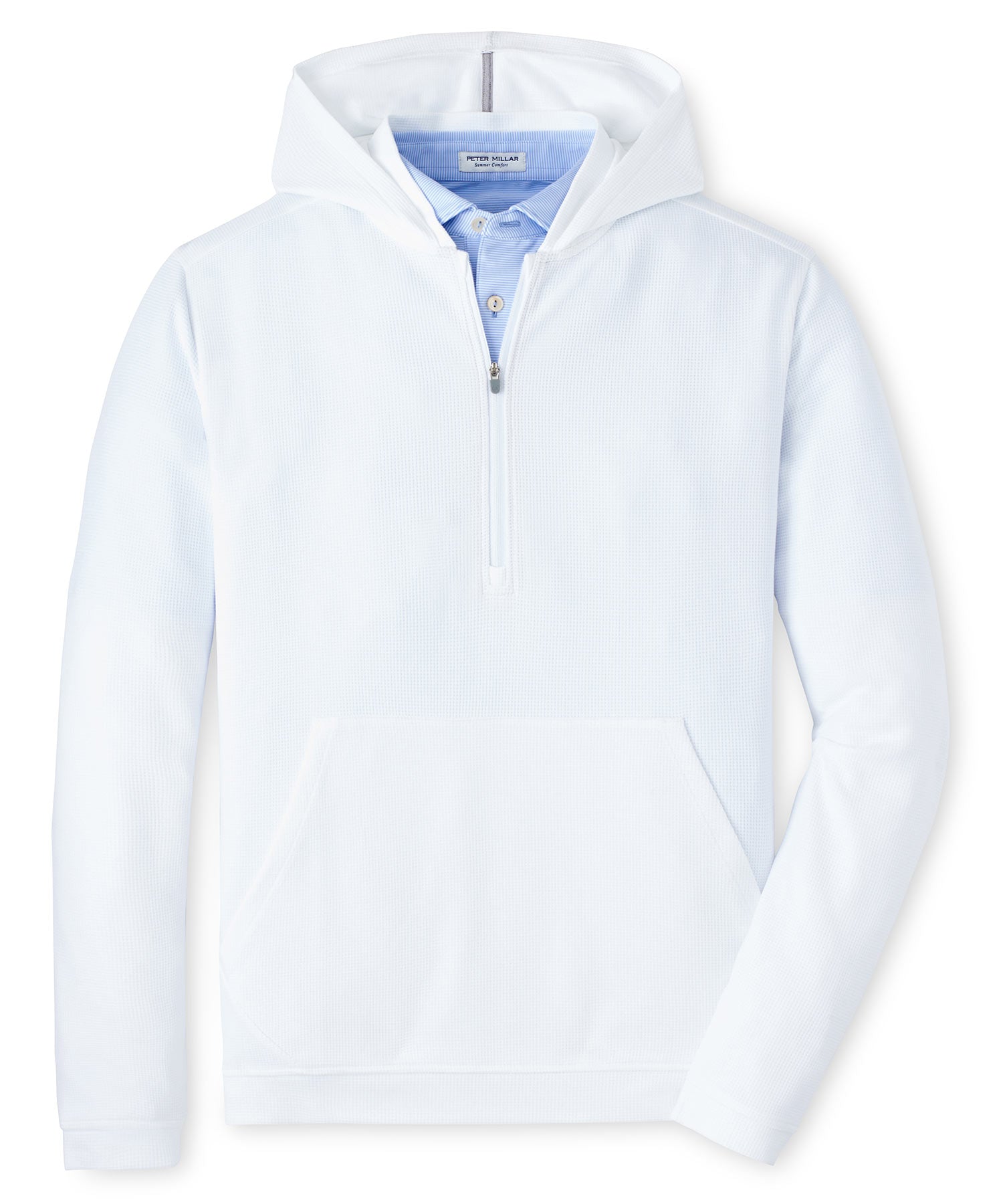 Men's Big & Tall Peter Millar Grid Half Zip Hoodie