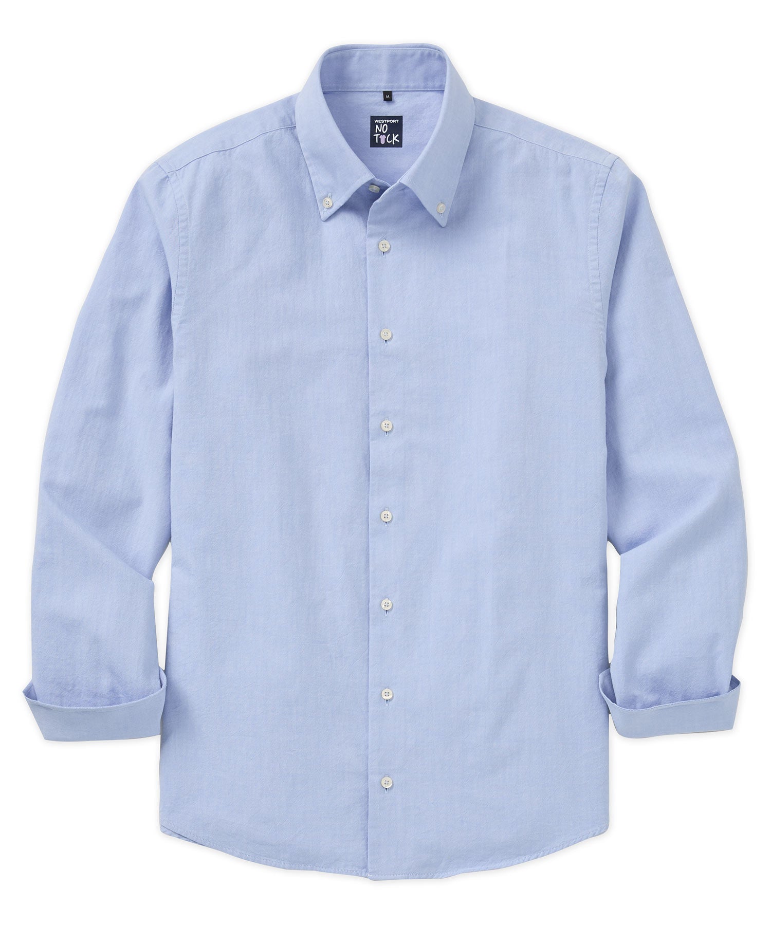 Men's Big & Tall Westport No-Tuck Long Sleeve Button Down Collar Cotton Oxford Sport Shirt Black / 2XB Men's Big & Tall Westport No-Tuck Long Sleeve Button Down Collar Cotton Oxford Sport Shirt Black / 2XB
