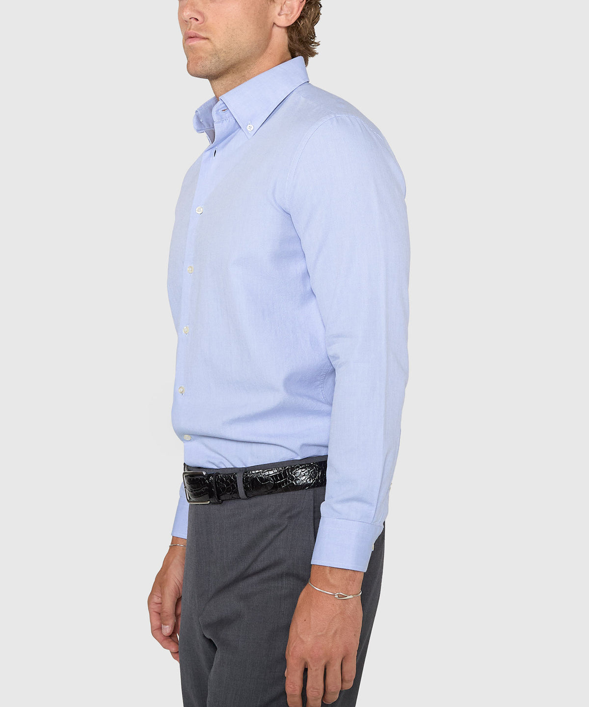 Westport No-Tuck Long Sleeve Button Down Collar Cotton Oxford Sport Shirt, Men's Big & Tall