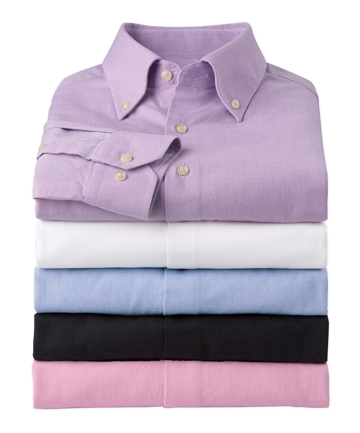 Westport No-Tuck Long Sleeve Button Down Collar Cotton Oxford Sport Shirt, Men's Big & Tall