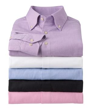 Westport No-Tuck Long Sleeve Button Down Collar Cotton Oxford Sport Shirt