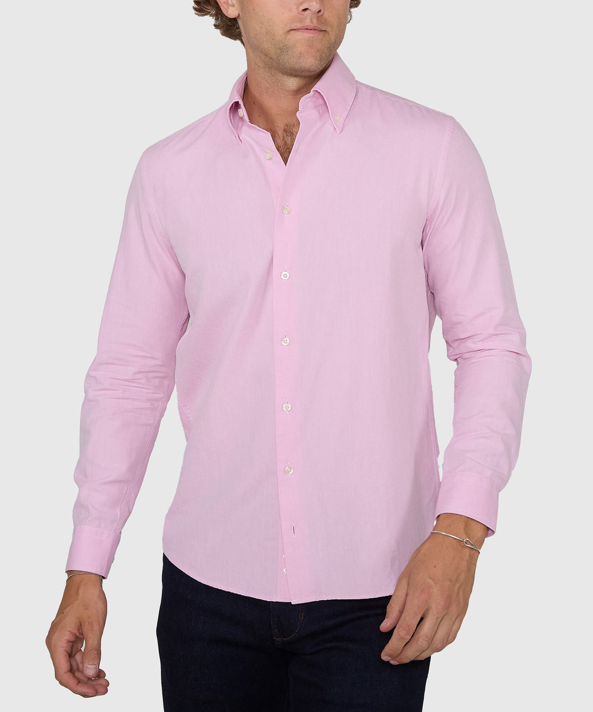Westport No-Tuck Long Sleeve Button Down Collar Cotton Oxford Sport Shirt, Men's Big & Tall