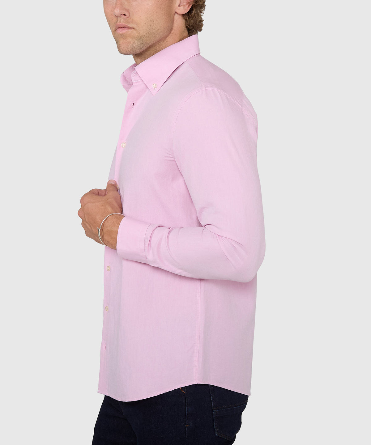 Westport No-Tuck Long Sleeve Button Down Collar Cotton Oxford Sport Shirt, Men's Big & Tall