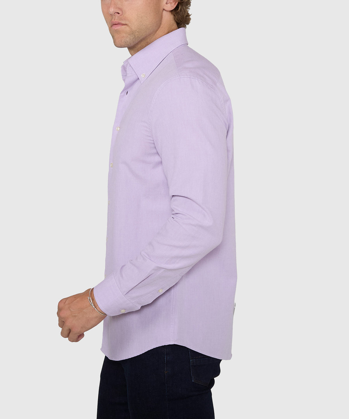 Westport No-Tuck Long Sleeve Button Down Collar Cotton Oxford Sport Shirt, Men's Big & Tall