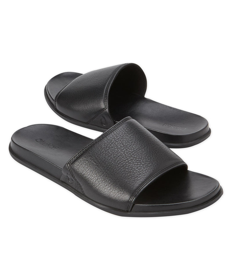 OluKai Olele Olu Men\'s Black and White Slide Sandals. Size 12. Sleek, Modern. Amazon.com | OLUKAI Ulele Olu Men main image 4