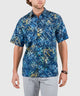 Westport Black Short Sleeve Batik Print Camp Shirt