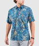 Westport Black Short Sleeve Batik Print Camp Shirt