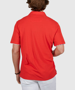 Tommy Bahama Short Sleeve Flamingo Mingle Polo Knit Shirt