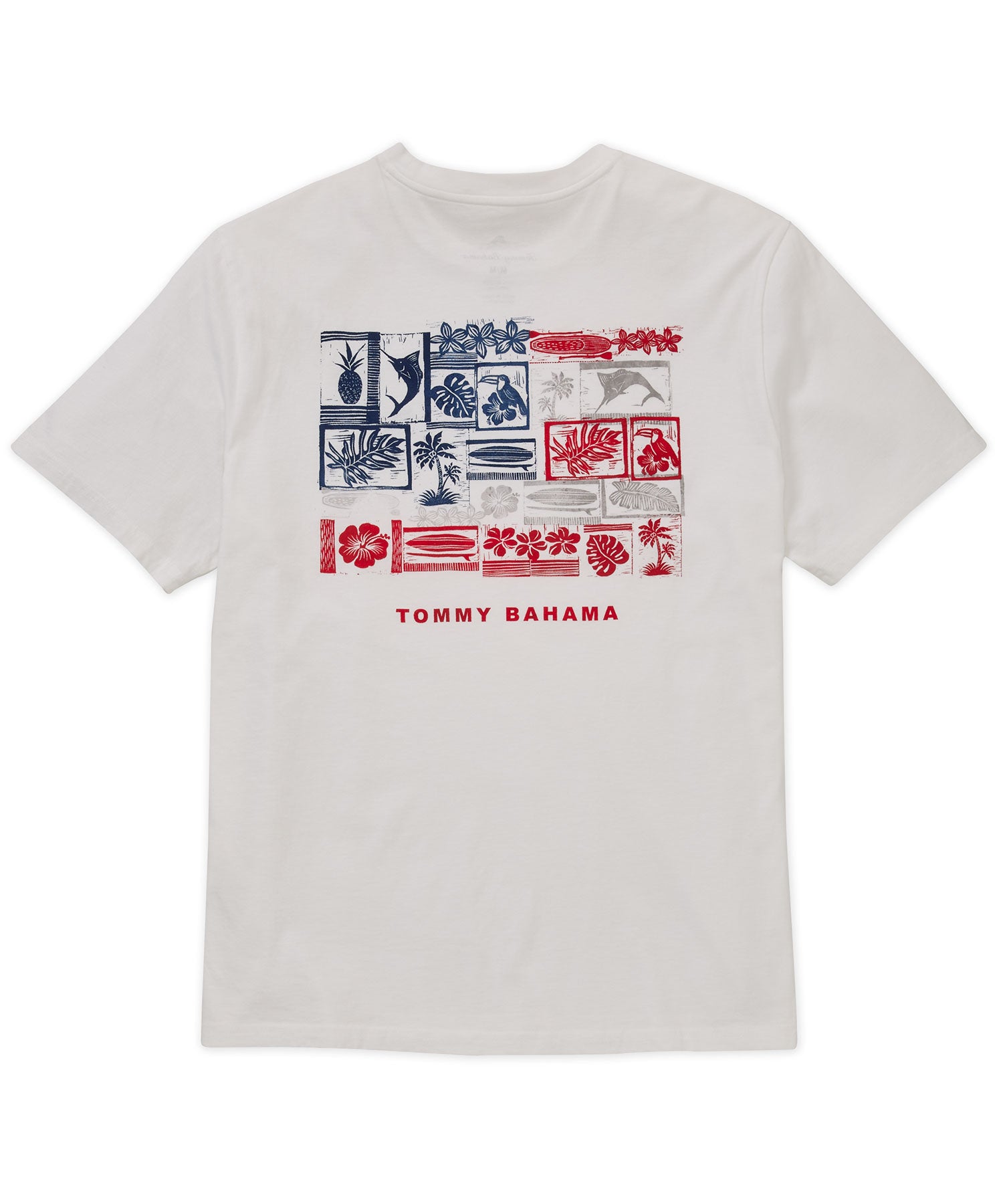 Tommy Bahama Short Sleeve 'Americana Boardblock' Crew Neck T-Shirt