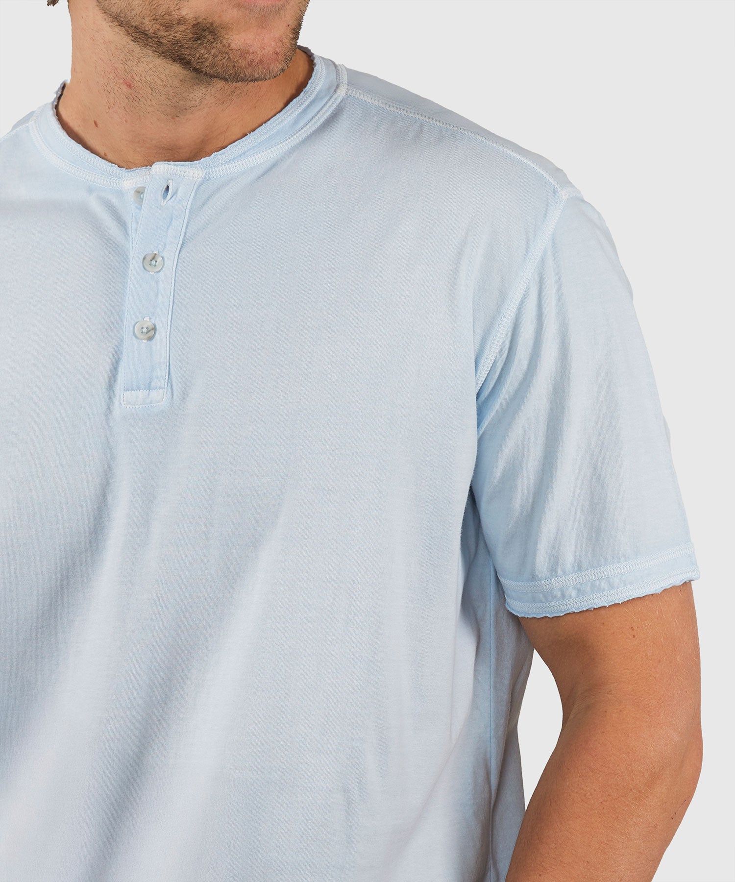 Big & Tall Westport Lifestyle Short Sleeve Sunwashed Henley Shirt ...