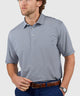Westport Lifestyle Short Sleeve Performance Striped Polo Knit Shirt