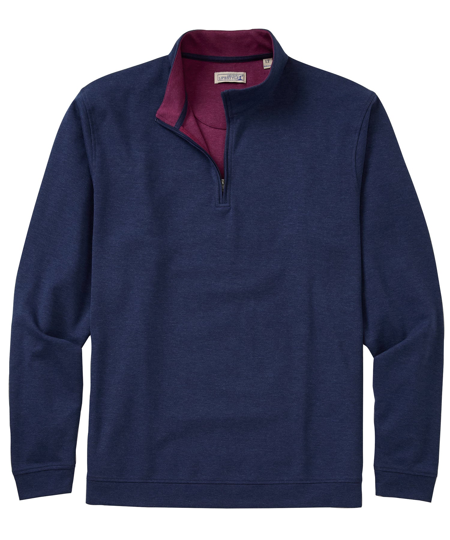 Big Tall Westport Lifestyle Interlock Knit Quarter Zip Pullover