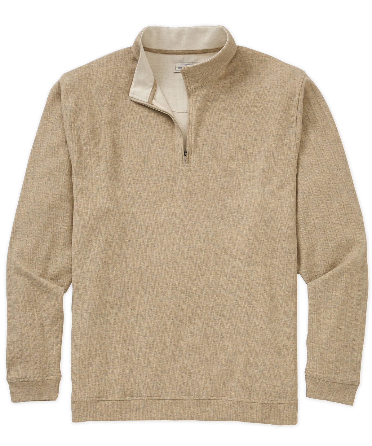 Westport Lifestyle Long Sleeve Herringbone Interlock Quarter Zip Pullover, Men's Big & Tall
