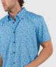 Westport No-Tuck Short Sleeve Button Down Stretch Performance 'Drinks' Sport Shirt