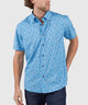 Westport No-Tuck Short Sleeve Button Down Stretch Performance 'Drinks' Sport Shirt
