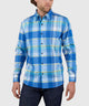 Westport No-Tuck Long Sleeve Button Down Collar Stretch Performance Plaid Sport Shirt