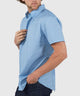Westport No-Tuck Short Sleeve Button Down Collar Stretch Performance 'Intricate Tiles' Sport Shirt