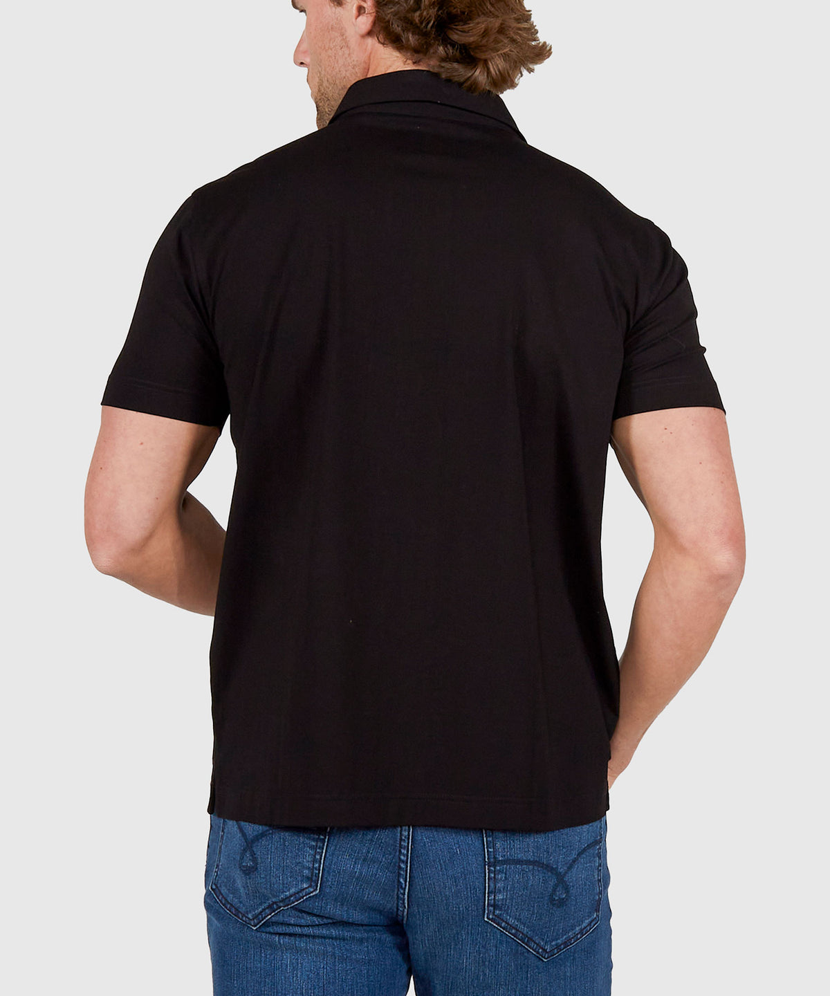Westport No-Tuck Short Sleeve Cotton Performance Stretch Polo Knit Shirt, Men's Big & Tall