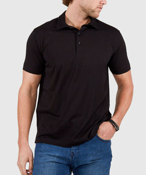 Westport No-Tuck Short Sleeve Cotton Performance Stretch Polo Knit Shirt