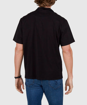 Westport No-Tuck Short Sleeve Cotton Performance Contrast Trim Placket Polo Knit Shirt
