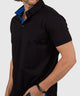 Westport No-Tuck Short Sleeve Cotton Performance Contrast Trim Placket Polo Knit Shirt