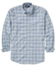 Westport Black Long Sleeve Semi Spread Button Under Collar Plaid Sport Shirt