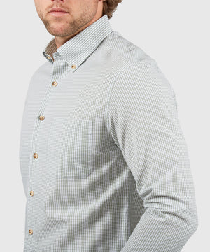 Westport Lifestyle Long Sleeve Button Down Collar Gingham Sport Shirt