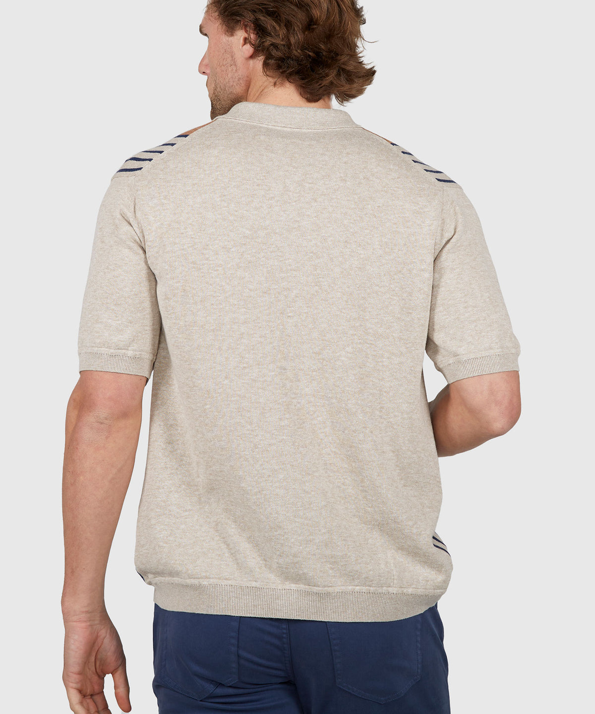 Westport Black Short Sleeve Button Front Polo Knit Shirt, Men's Big & Tall