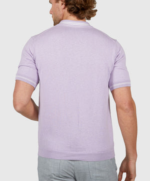 Westport Black Short Sleeve Retro II Zip Polo