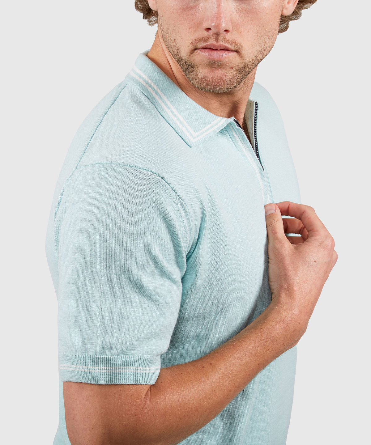 Westport Black Short Sleeve Retro II Zip Polo, Men's Big & Tall