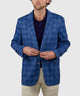 Westport Black Sonoma Two-Button Side-Vent Plaid Sport Coat