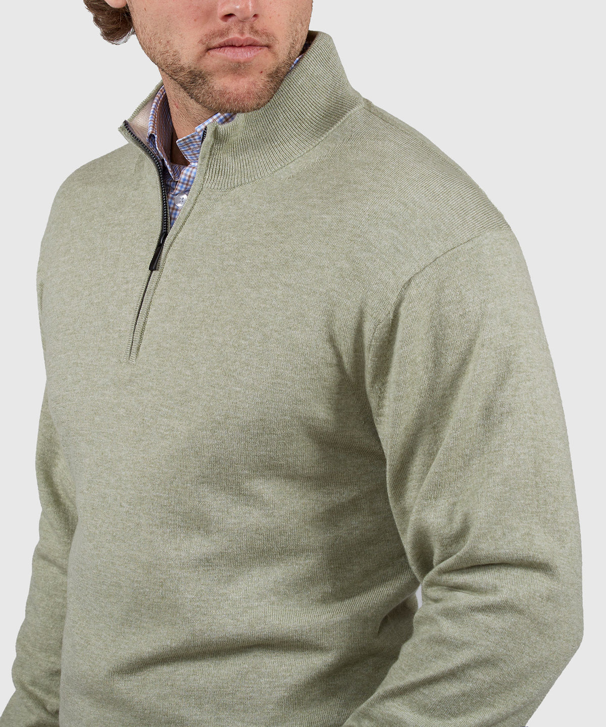 Westport Black Nantucket Quarter-Zip Pullover, Men's Big & Tall