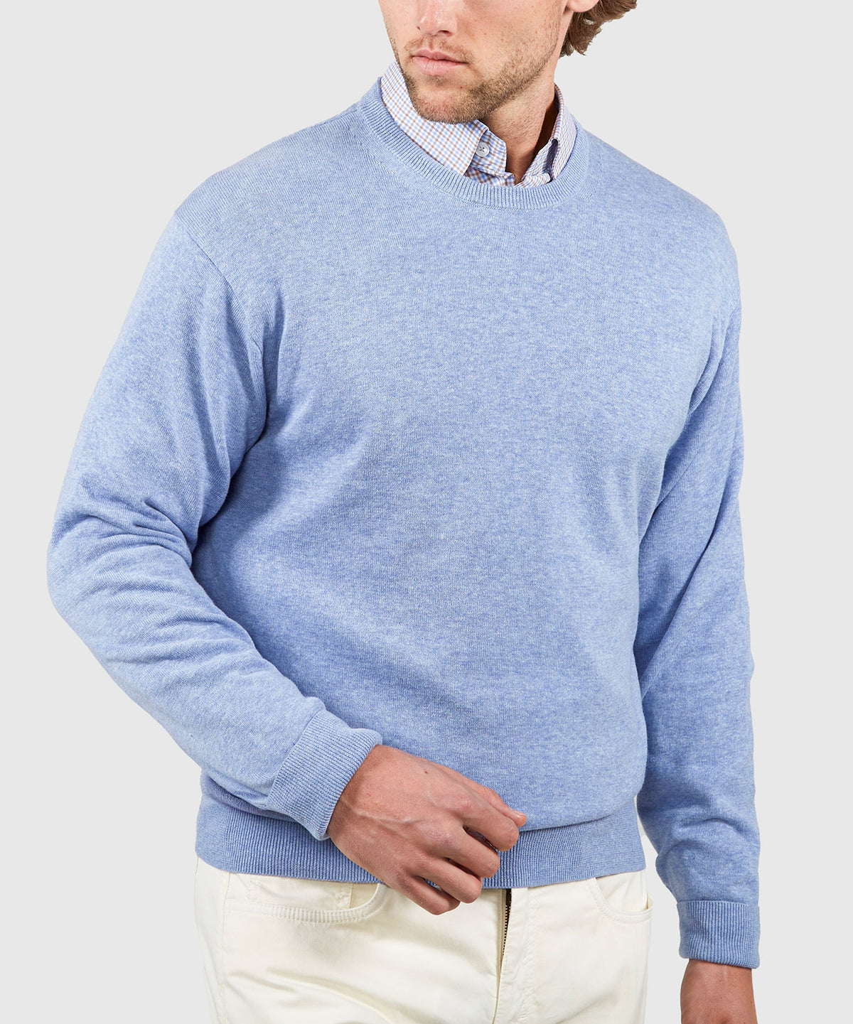 Westport Black Summer Saltwater Crew Neck Sweater Pullover, Men's Big & Tall