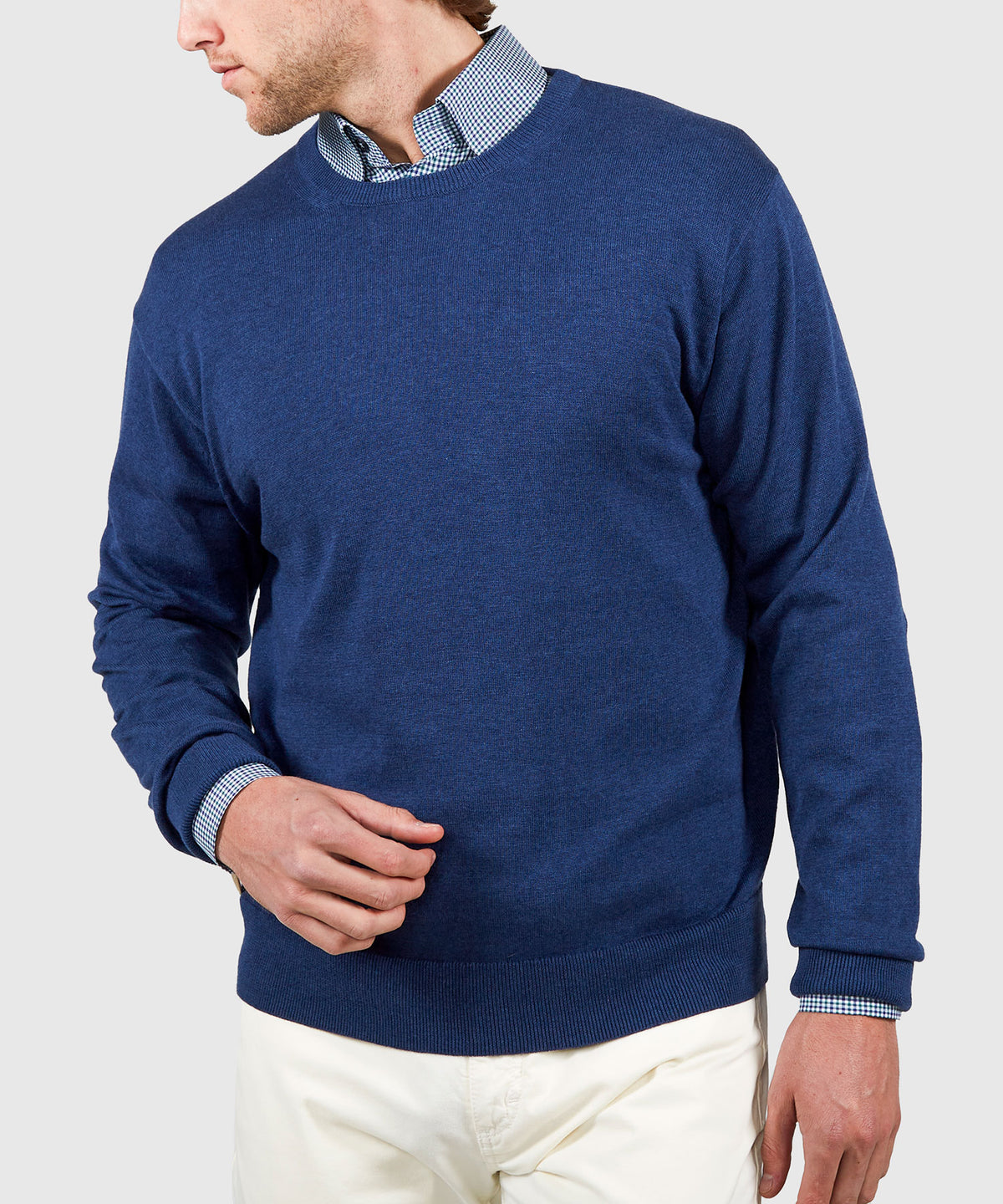 Westport Black Summer Saltwater Crew Neck Sweater Pullover, Men's Big & Tall