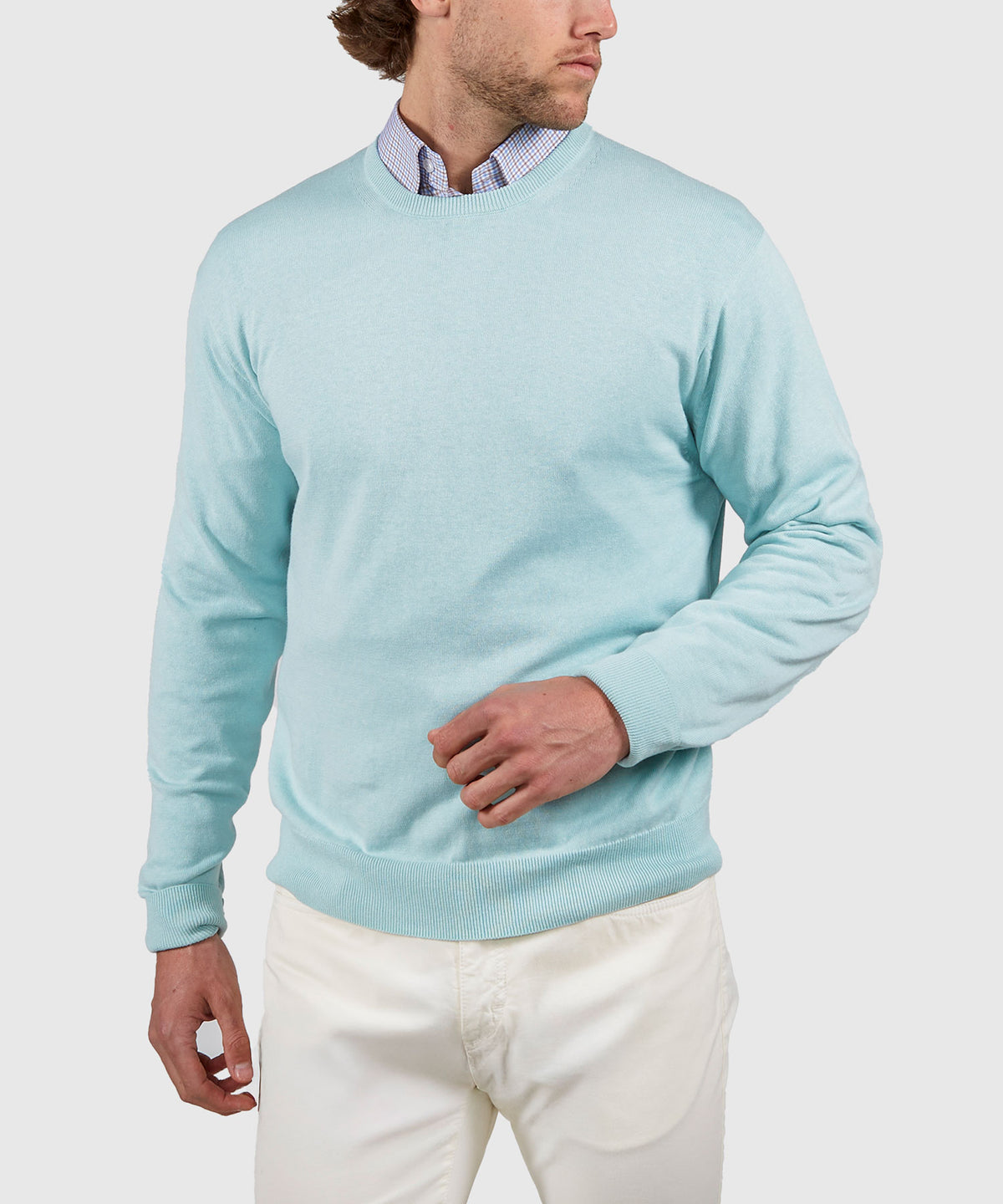 Westport Black Summer Saltwater Crew Neck Sweater Pullover, Men's Big & Tall