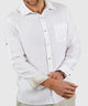 Westport Black Long Sleeve Southport Solid Linen Sport Shirt