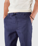 Westport Black Southport Linen Drawcord Pant