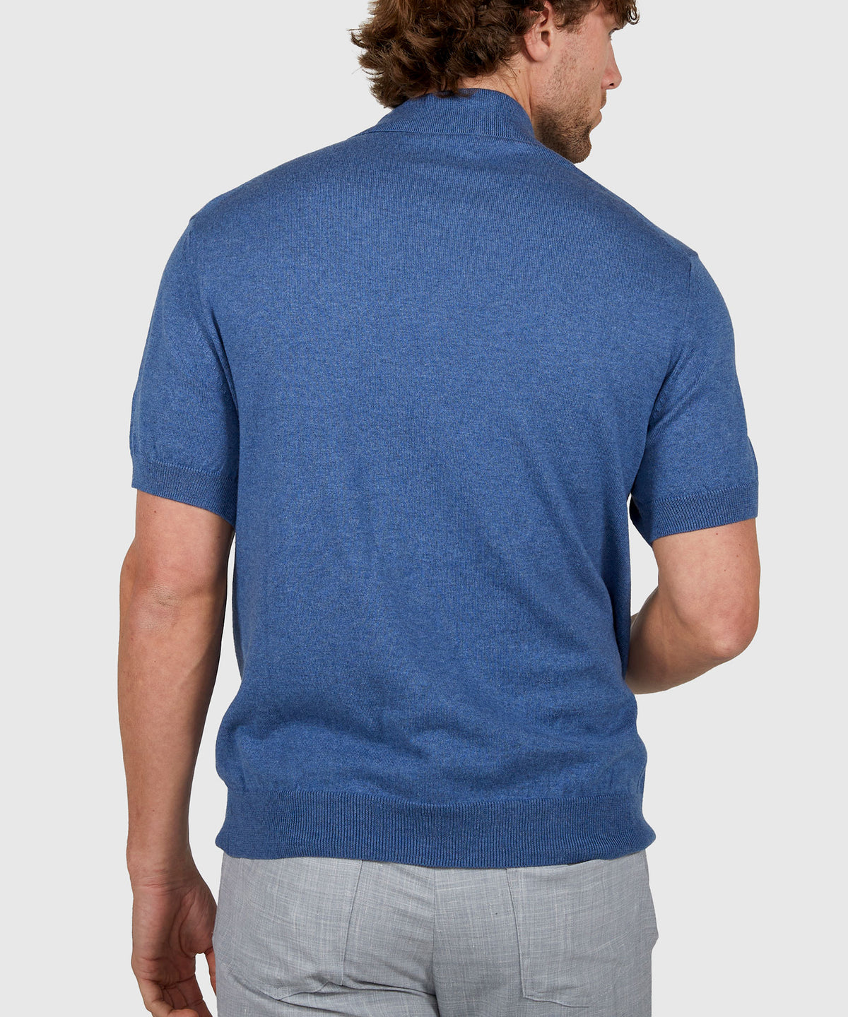 Westport Black Legacy Cotton Cashmere Polo Knit Shirt, Men's Big & Tall
