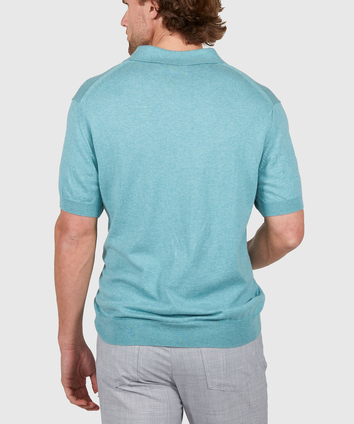 Westport Black Legacy Cotton Cashmere Polo Knit Shirt, Men's Big & Tall