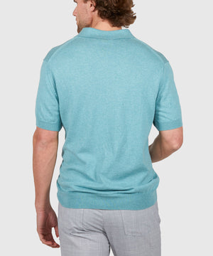 Westport Black Legacy Cotton Cashmere Polo Knit Shirt