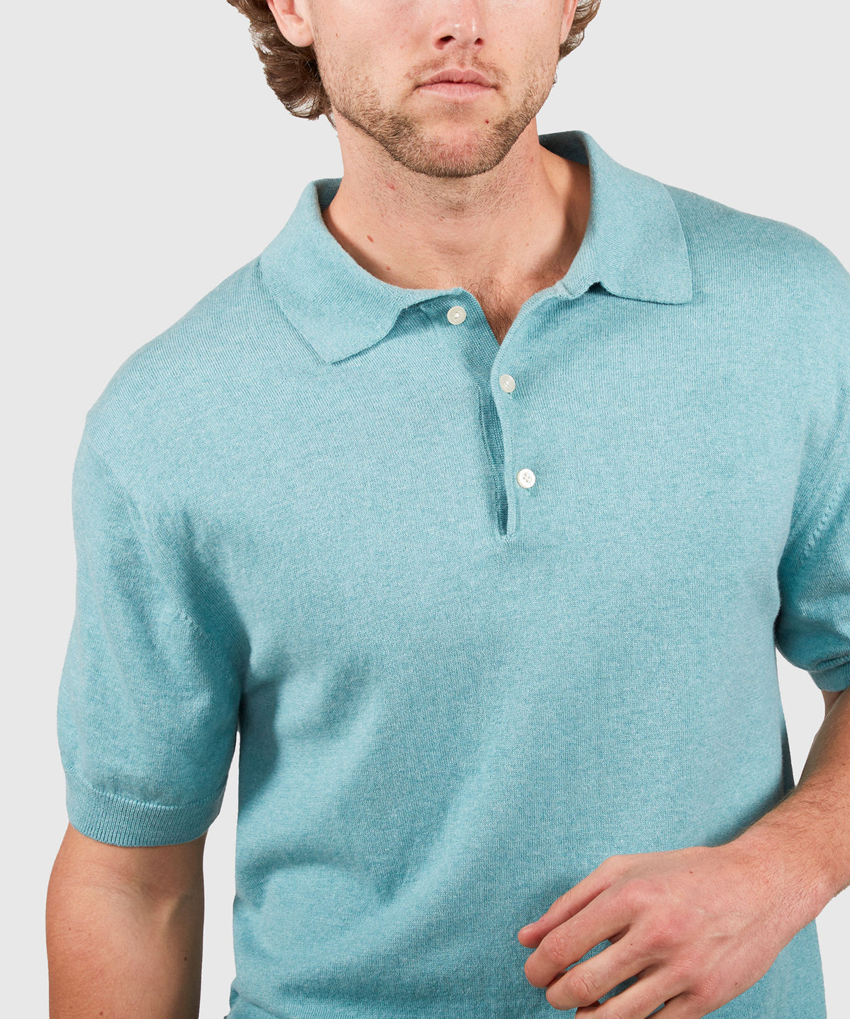 Westport Black Legacy Cotton Cashmere Polo Knit Shirt, Men's Big & Tall