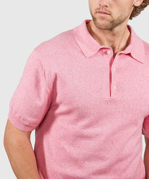 Westport Black Legacy Cotton Cashmere Polo Knit Shirt