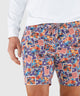 Westport Black Stamp Print Hampton Swim Trunk